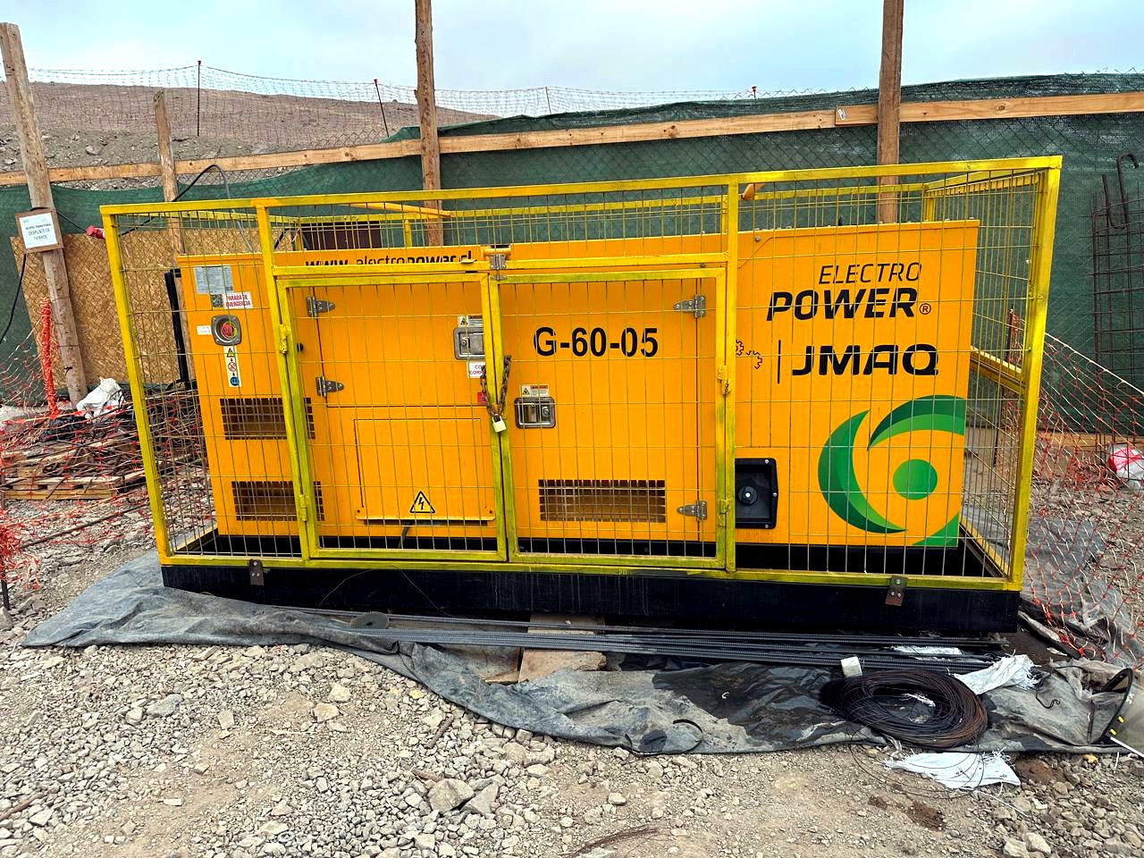 Detalle de grupo electrógeno G-60-05 Jmaq